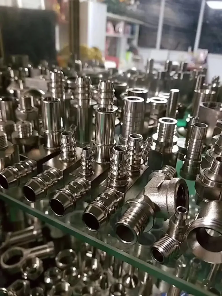 high-precision CNC machining projects involving steel parts