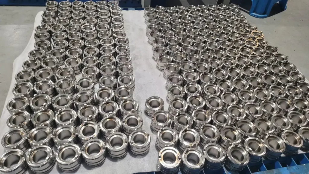 high-precision CNC machining projects involving steel parts