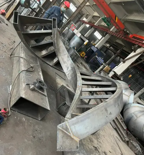 Custom Steel fabrication Spiral Staircase Components